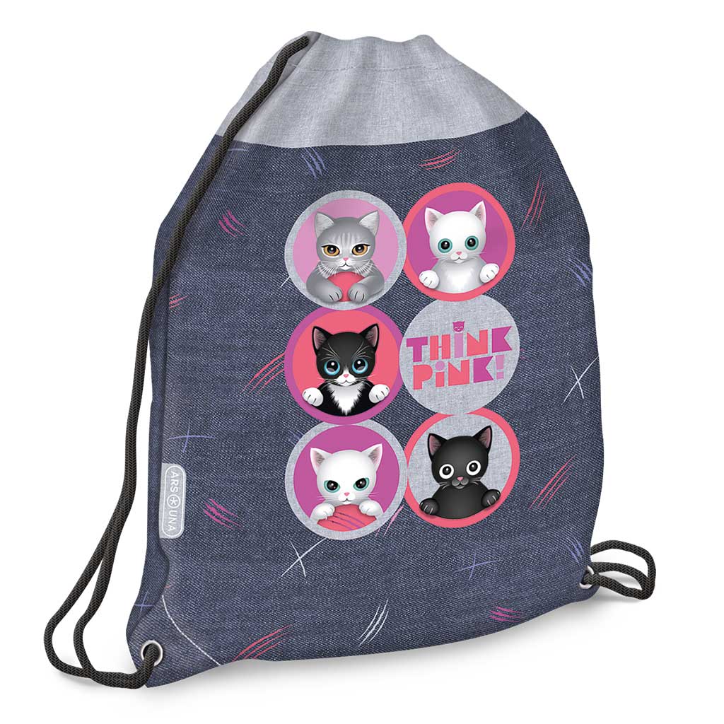 imagen de Ars Una: Think Pink mochila, bolsa de deporte 32x42cm 1