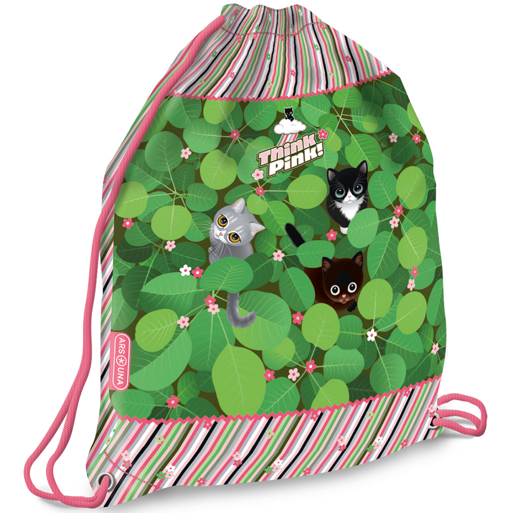 imagen de Ars Una: Think Pink mochila de gato, bolsa de deporte 32x42cm 1