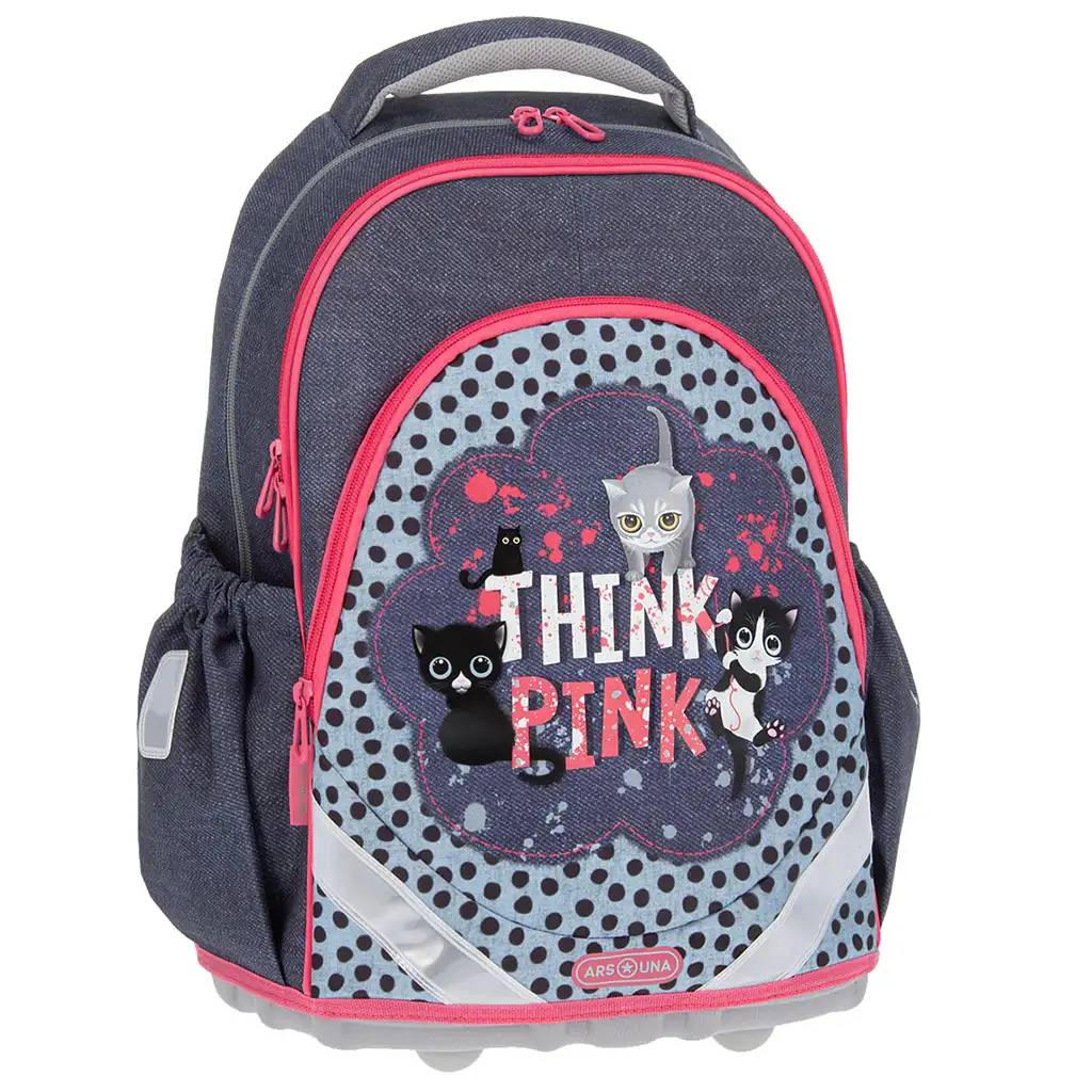 imagen de Ars Una: Think-Pink mochila escolar anatómica, mochila 33x42x21cm 1