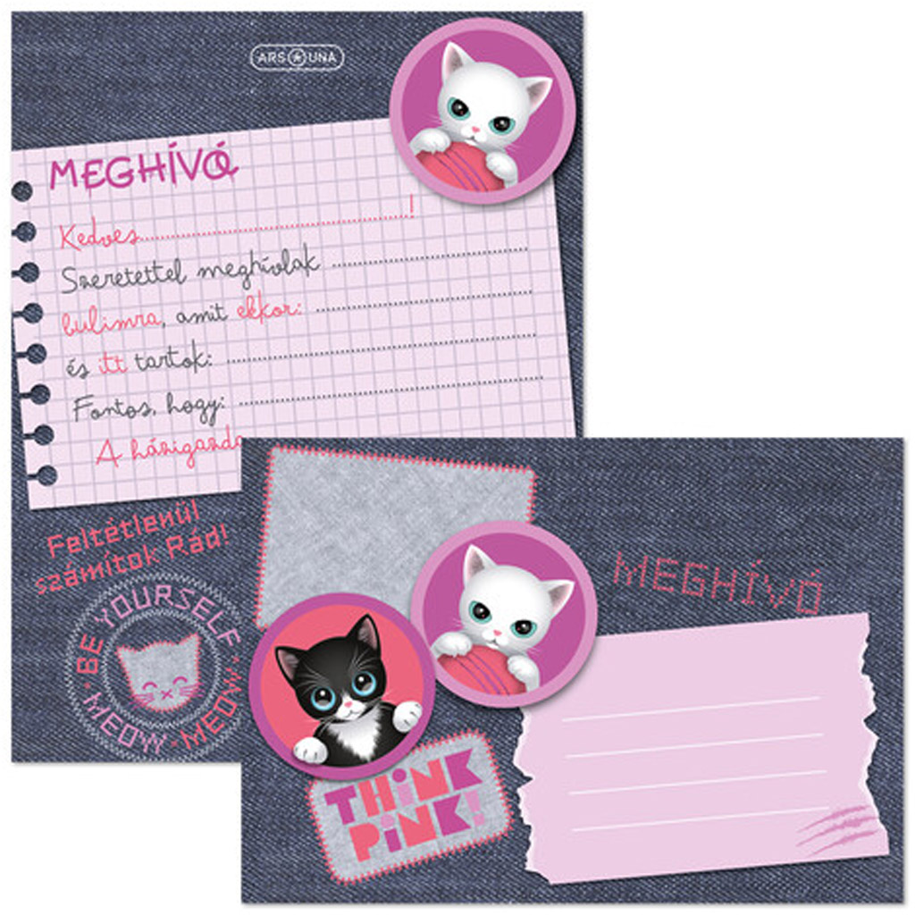 imagen de Ars Una: Think pink set de invitaciones de 10 piezas con sobre 1
