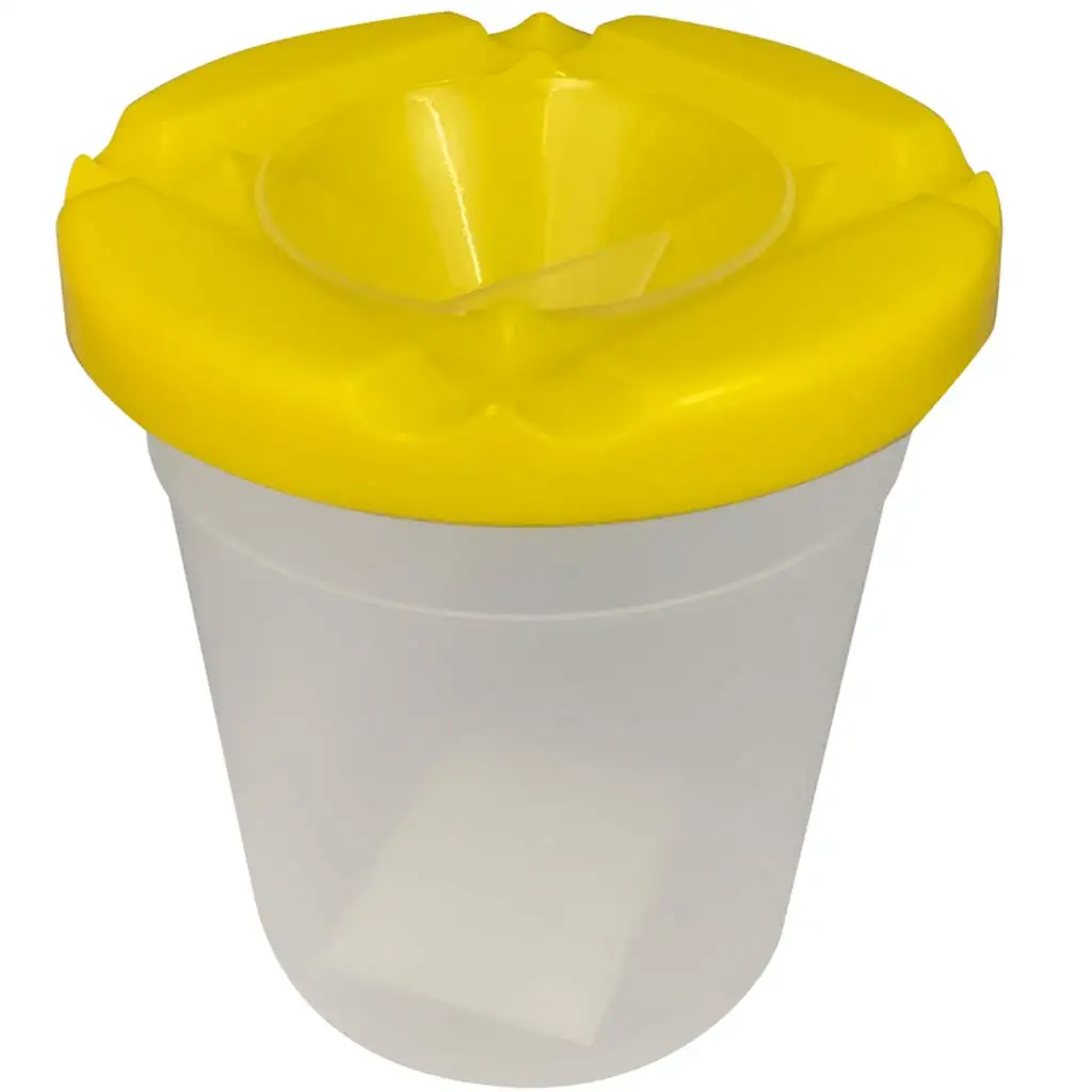 imagen de Ars Una: Vaso limpiador de pinceles en color amarillo 1