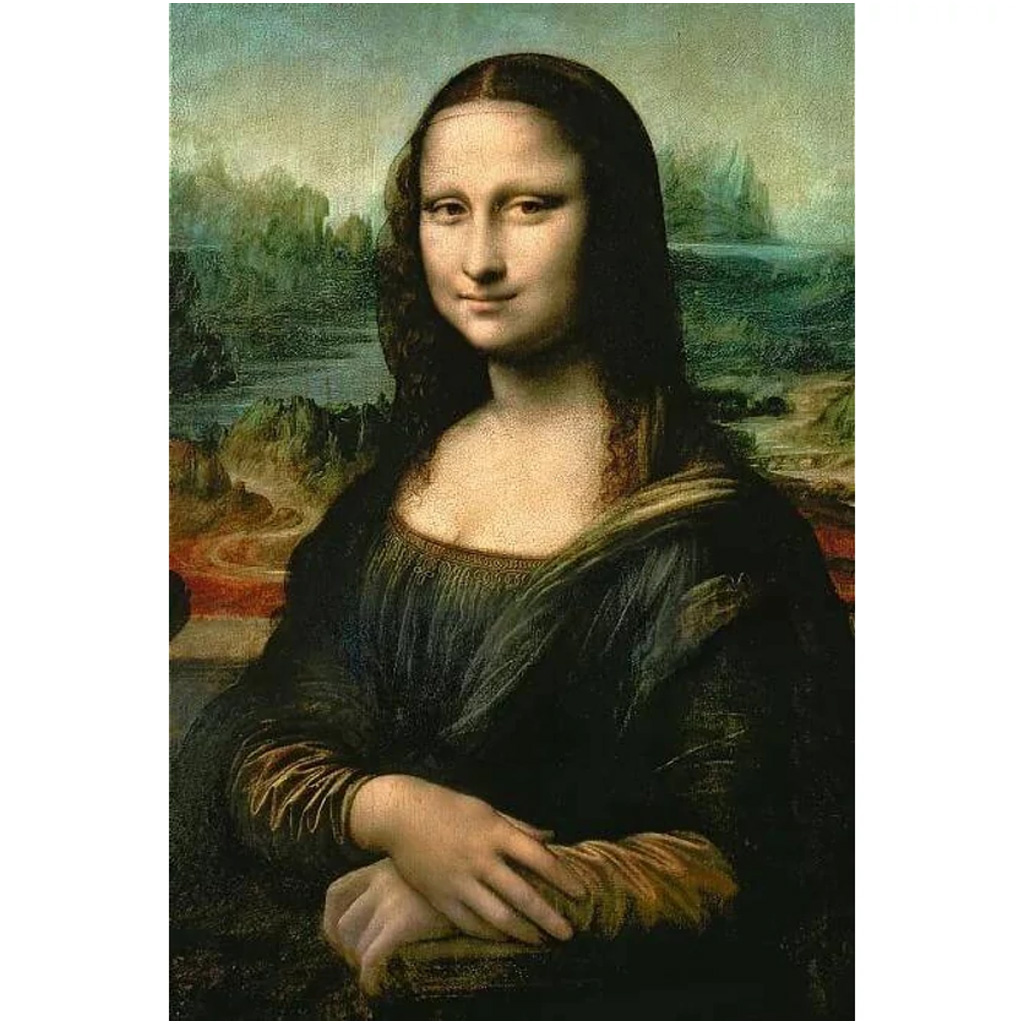 imagen de ArtFrame: Leonardo Da Vinci - Mona Lisa puzzle de 500 piezas con marco - Trefl 2