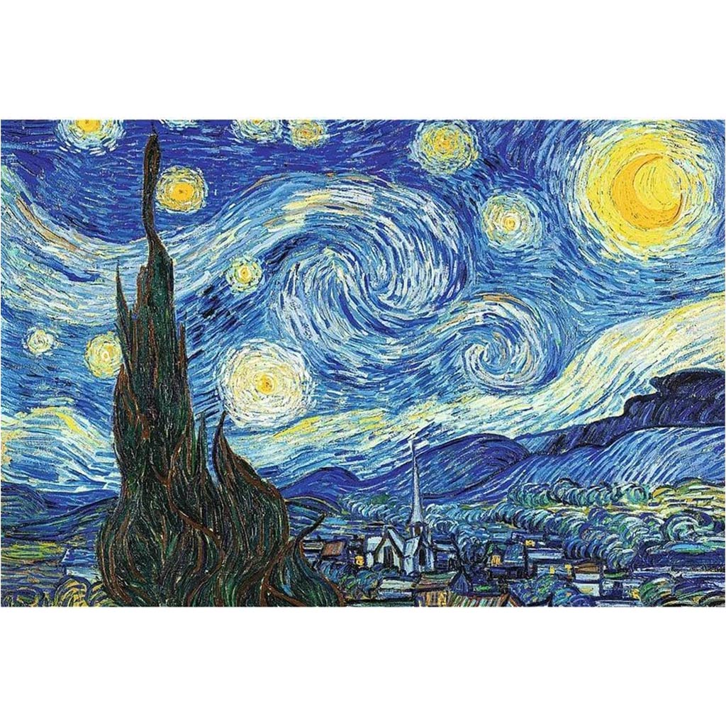 imagen de ArtFrame: Van Gogh - Noche estrellada puzzle de 500 piezas con marco - Trefl 2