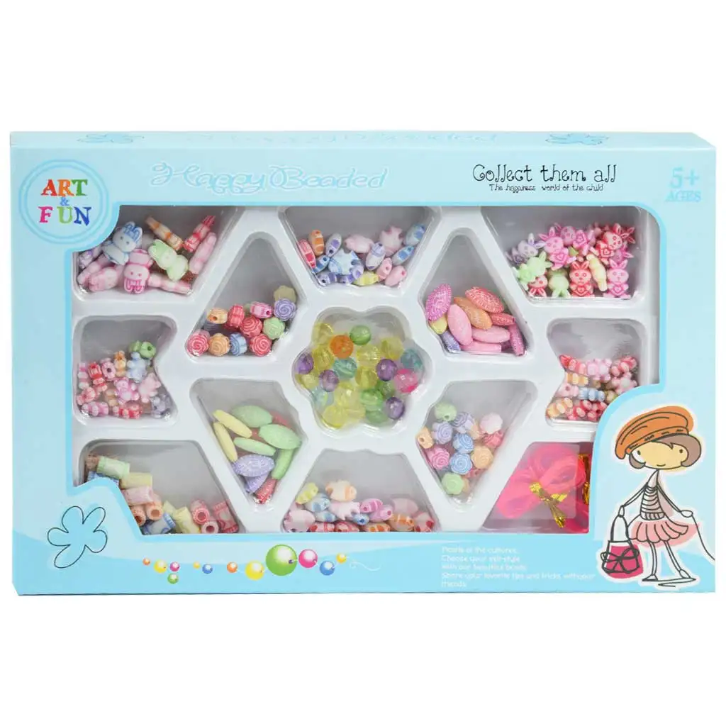 imagen de Art&Fun: Set de creación de joyas con 100+ cuentas de colores 1