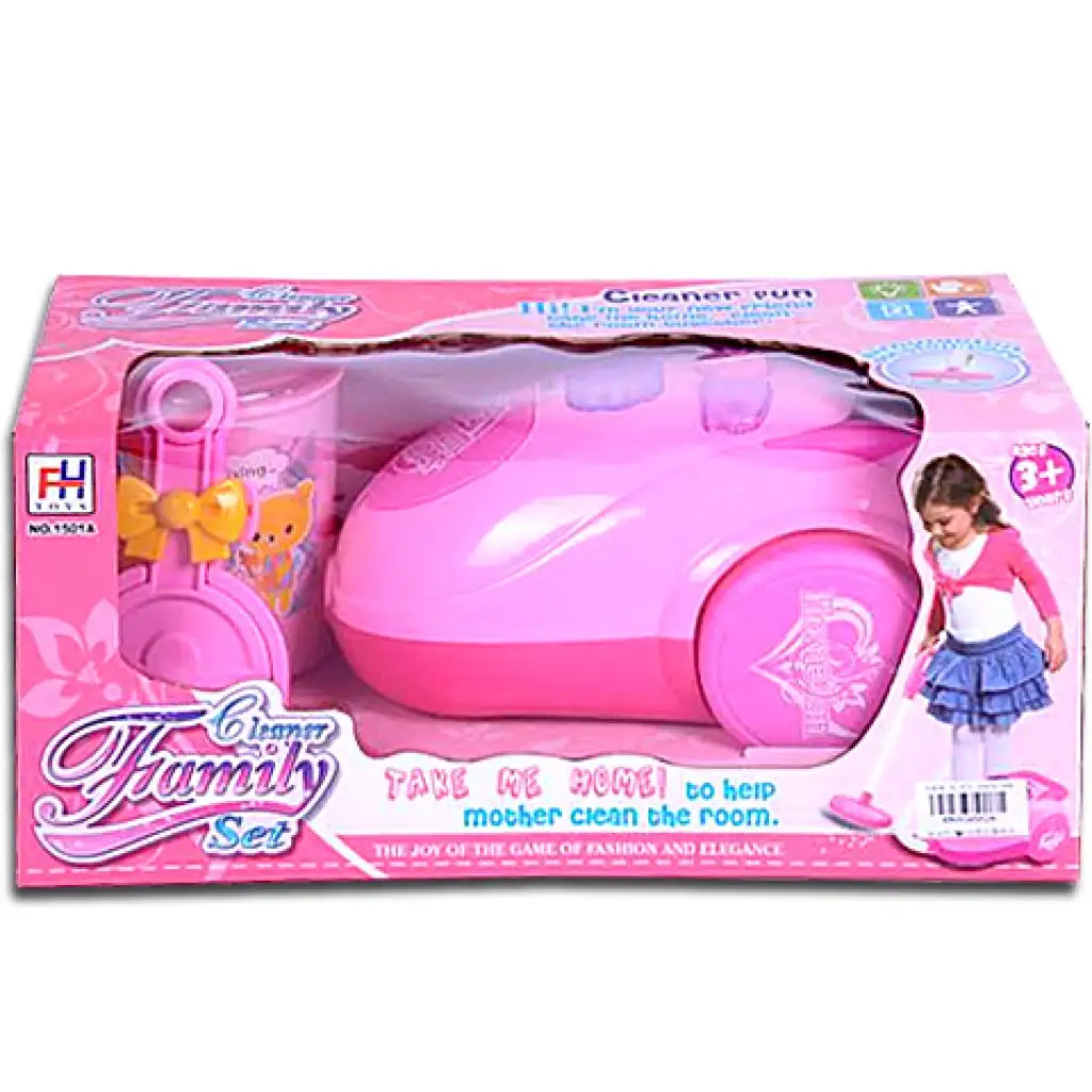imagen de Aspiradora electrónica rosa con luz 1