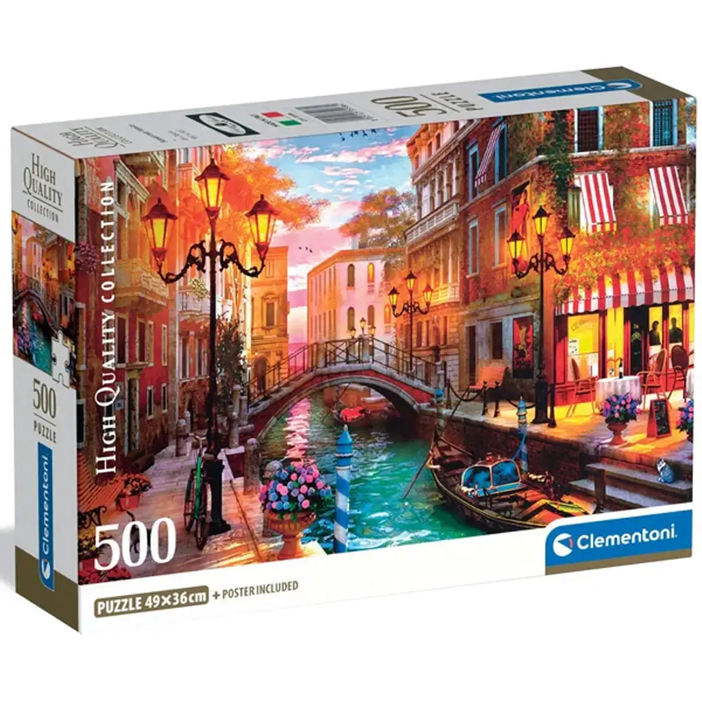 imagen de Atardecer en Venecia 500 piezas HQC puzzle compacto - Clementoni 1
