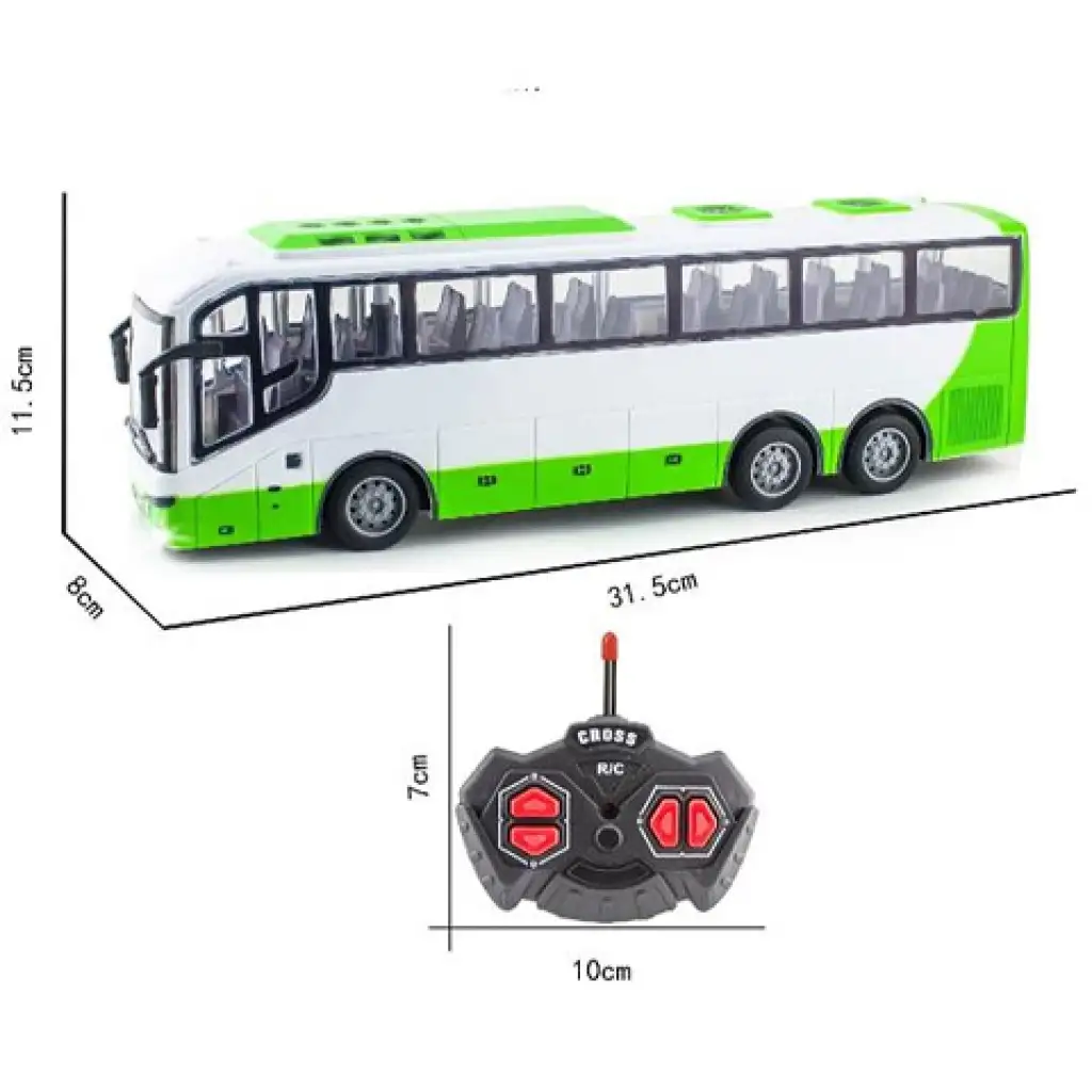 imagen de Autobús de ciudad teledirigido verde-blanco 2