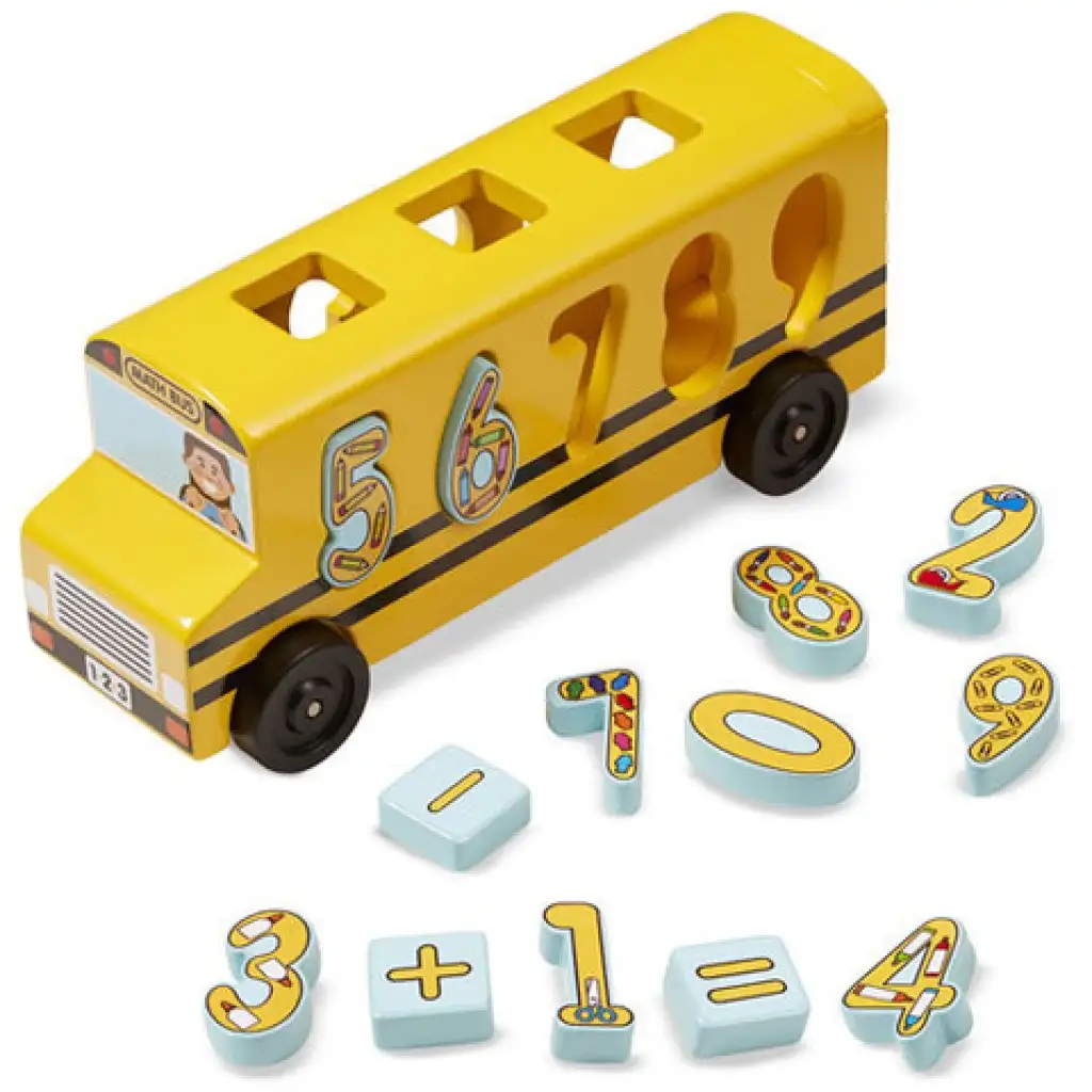 imagen de Autobús escolar de clasificación de formas de madera - Melissa & Doug 2