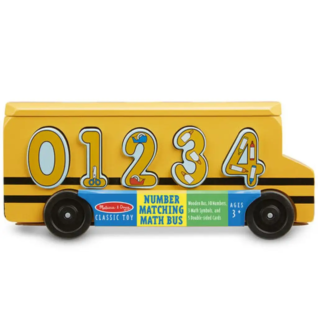 imagen de Autobús escolar de clasificación de formas de madera - Melissa & Doug 1