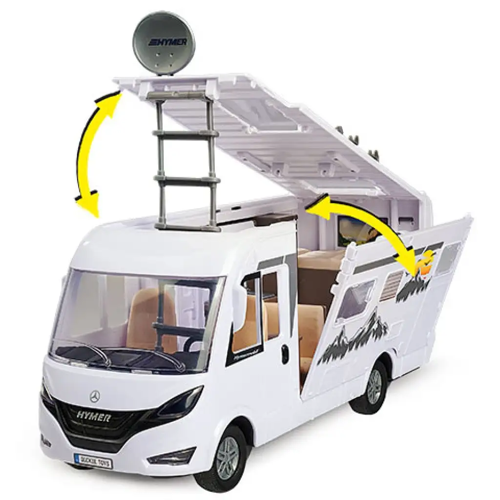 imagen de Autocaravana Hymer Camping Van con accesorios 30cm - Dickie Toys 2