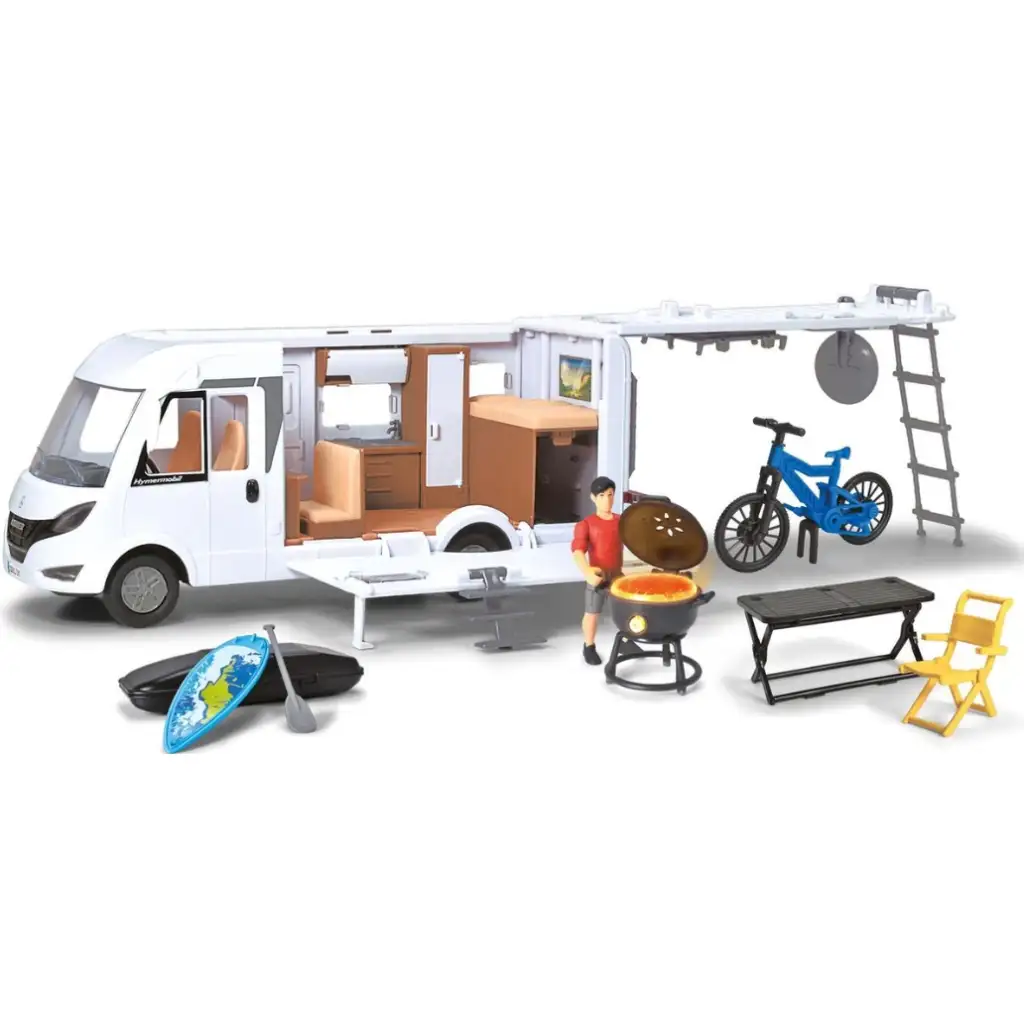 imagen de Autocaravana Hymer Camping Van con accesorios 30cm - Dickie Toys 4