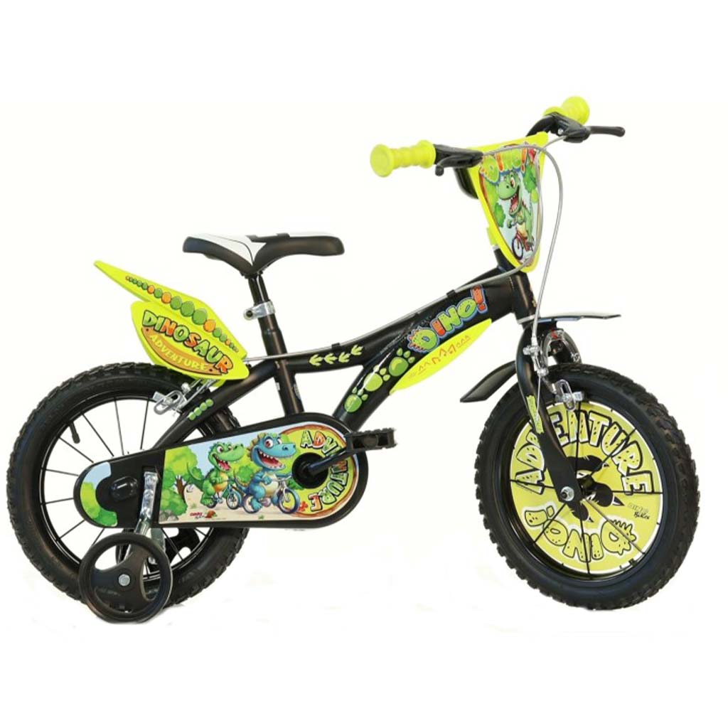 imagen de Aventura Dinosaurio bicicleta infantil de 14 pulgadas - bicicleta Dino Bikes 1