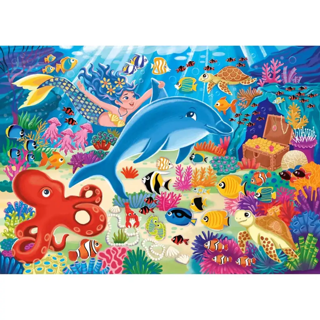 imagen de Aventuras bajo el mar rompecabezas supercolor de 30 piezas - Clementoni 2