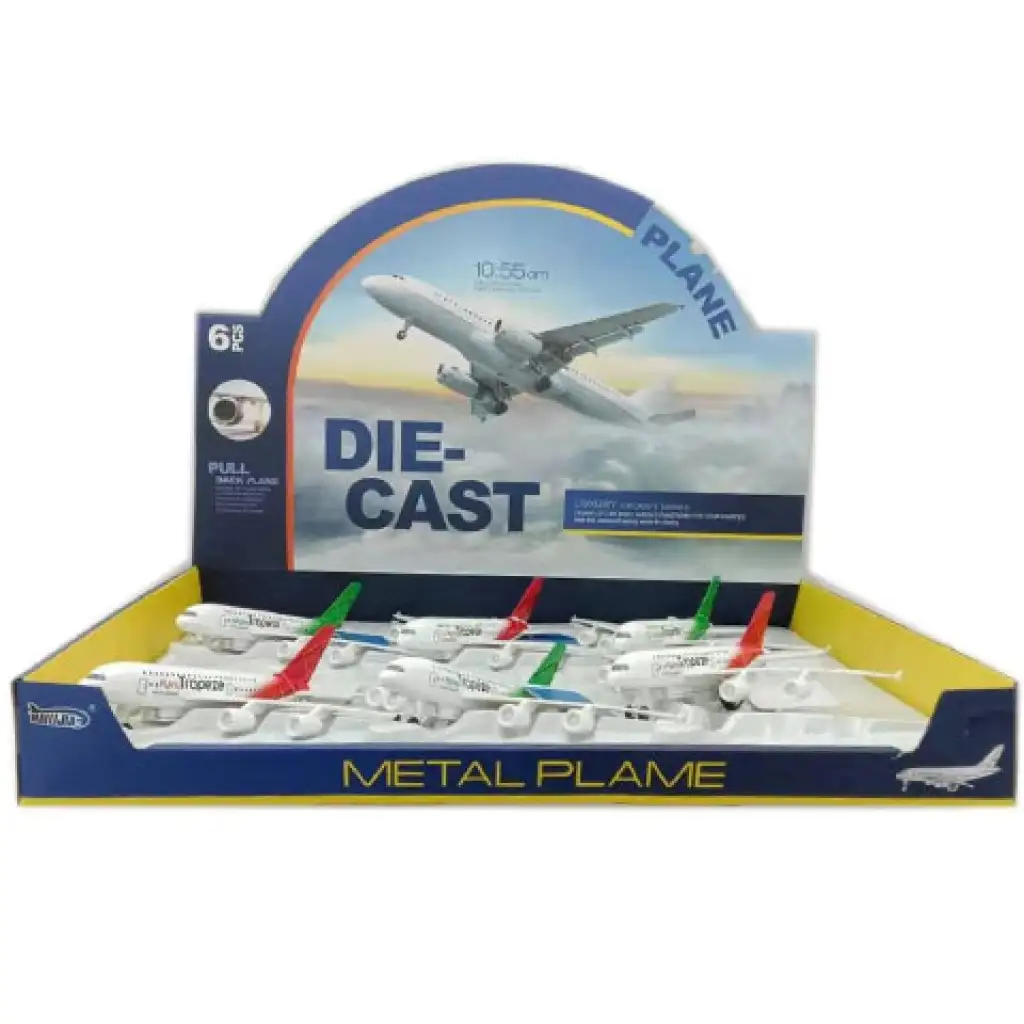 imagen de Avión de metal Plame con luz, en varias versiones 1