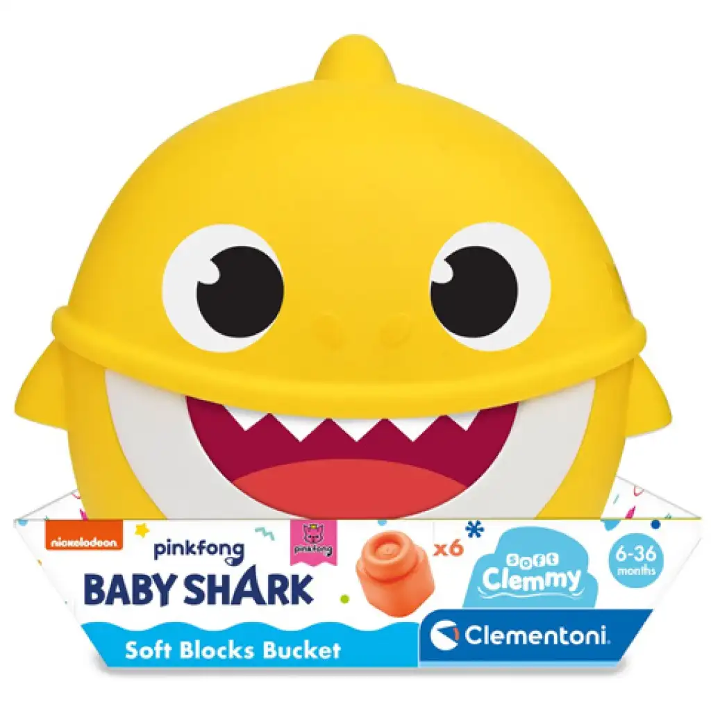 imagen de Baby Shark bloques de construcción en caja - Clementoni 1