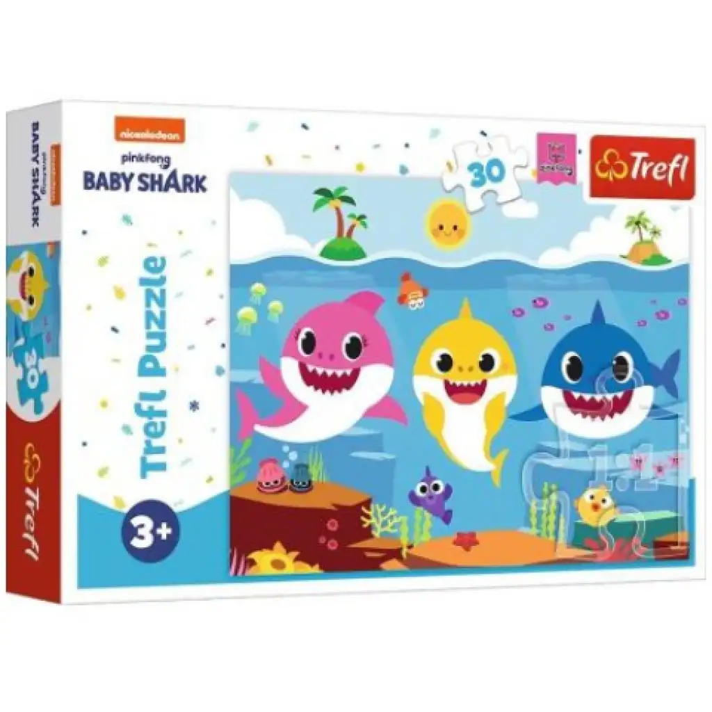 imagen de Baby Shark: El mundo submarino puzzle de 30 piezas - Trefl 1