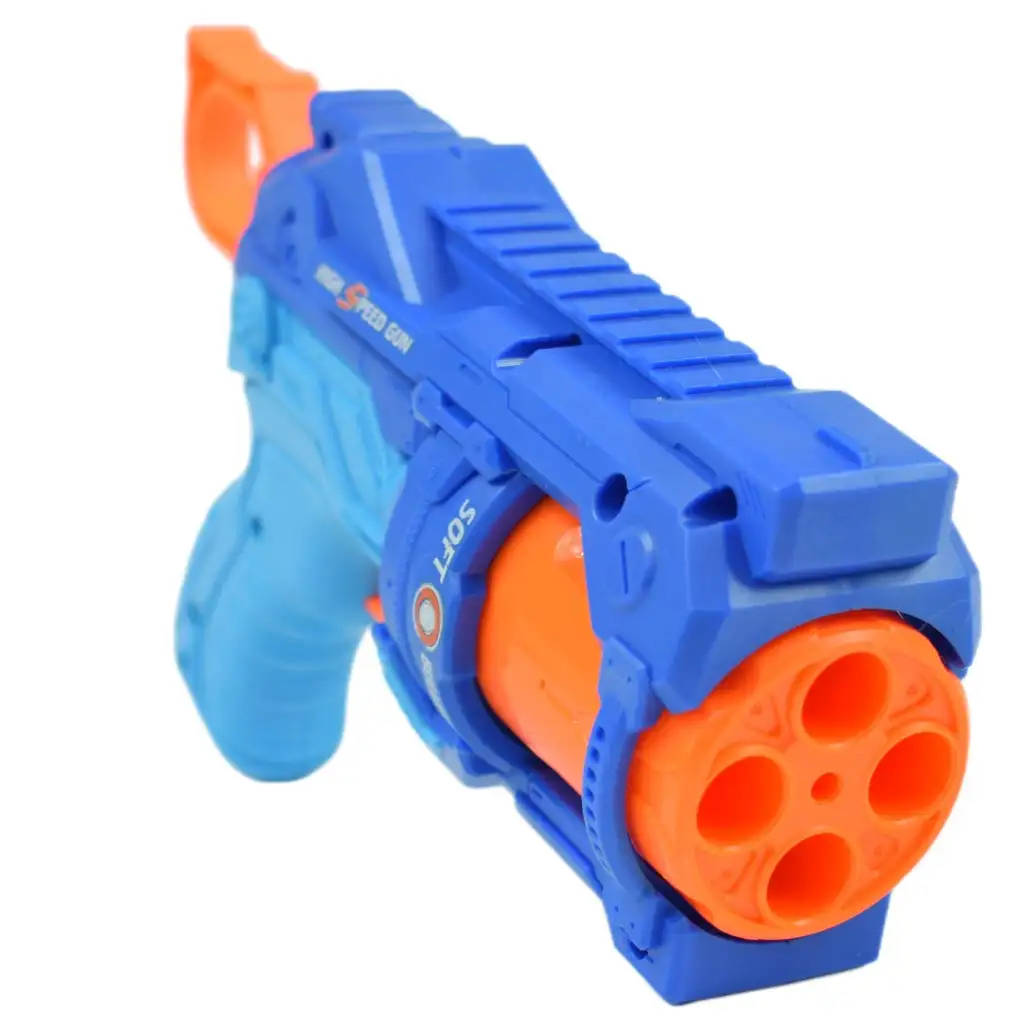 imagen de Bala de espuma: arma de tiro manual Reflex 4 con cargador rotativo y diana de 22cm 4