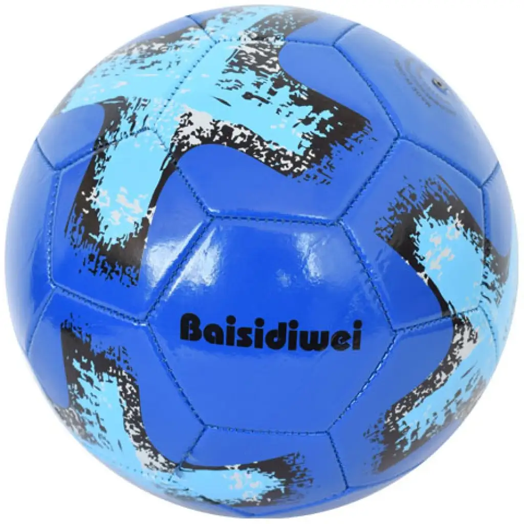 imagen de Balón de fútbol de cuero sintético con diseño de cruz colorido de 23cm 3