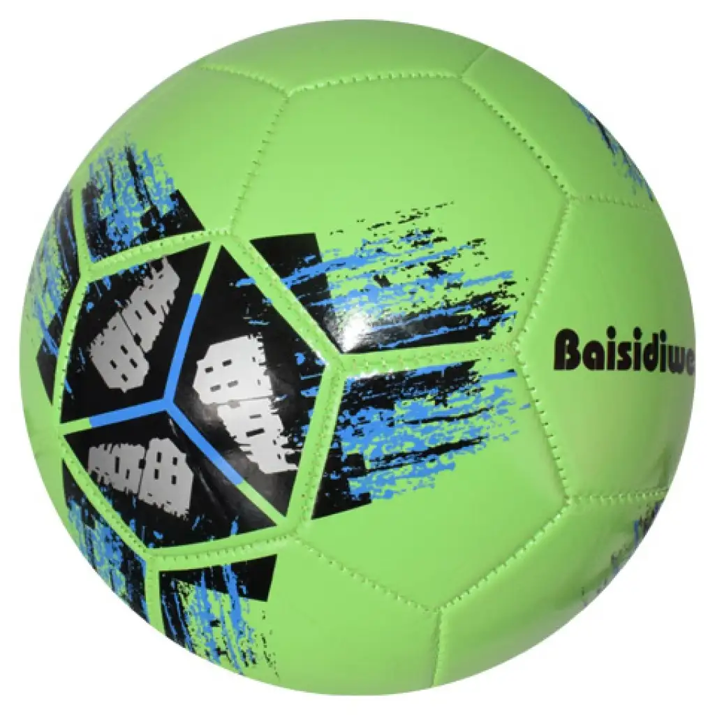imagen de Balón de fútbol de cuero sintético con diseño de cruz colorido de 23cm 8