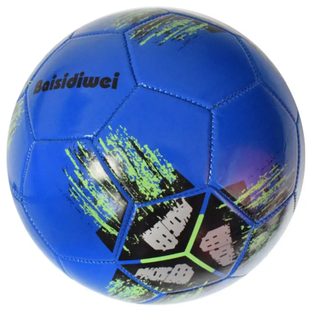 imagen de Balón de fútbol de cuero sintético con diseño de cruz colorido de 23cm 9