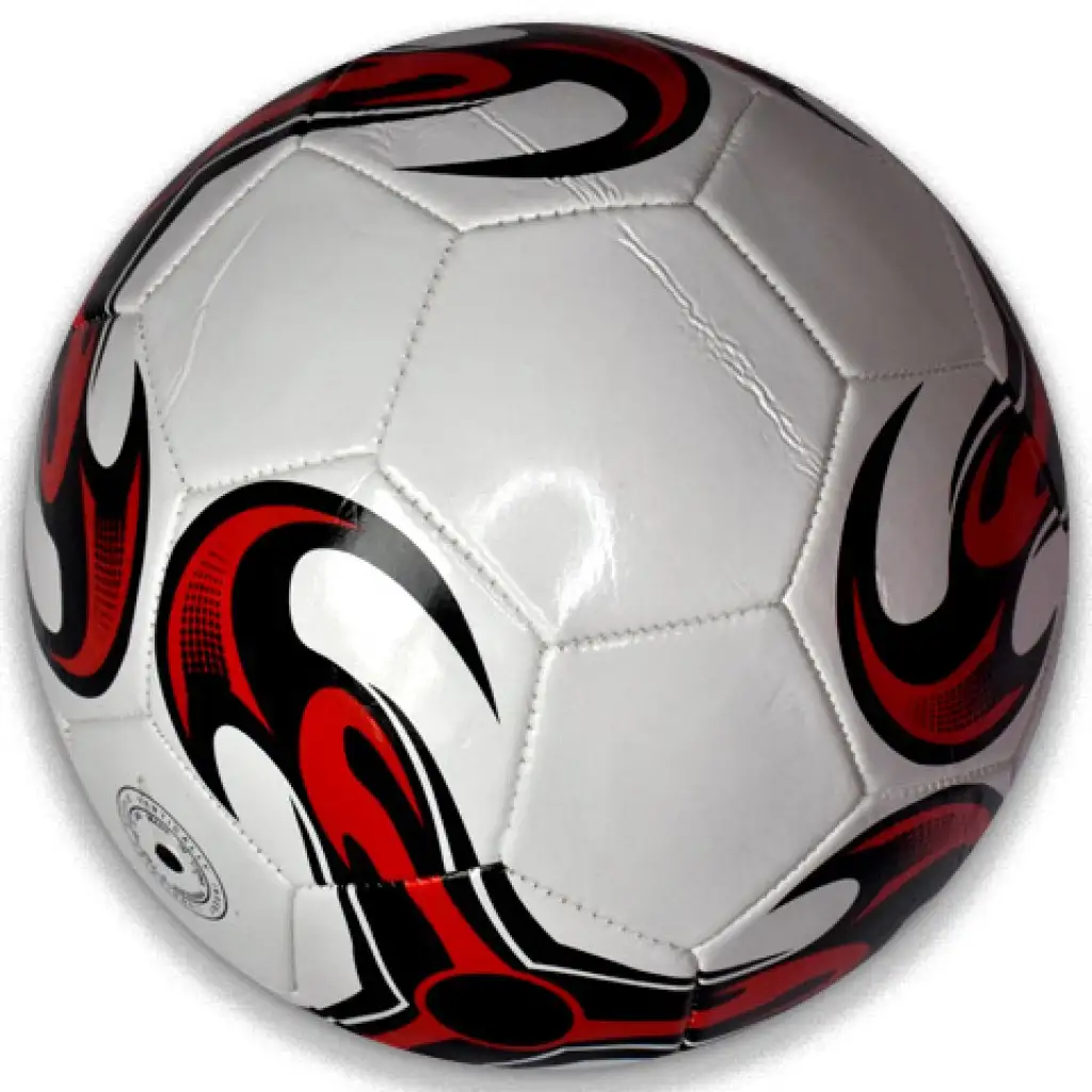 imagen de Balón de fútbol de cuero sintético con estampado colorido en varias versiones de 22 cm 5