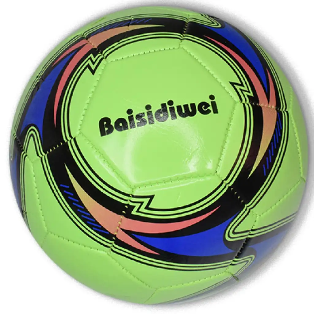 imagen de Balón de fútbol de cuero sintético de color neón en varias versiones de 23 cm 4