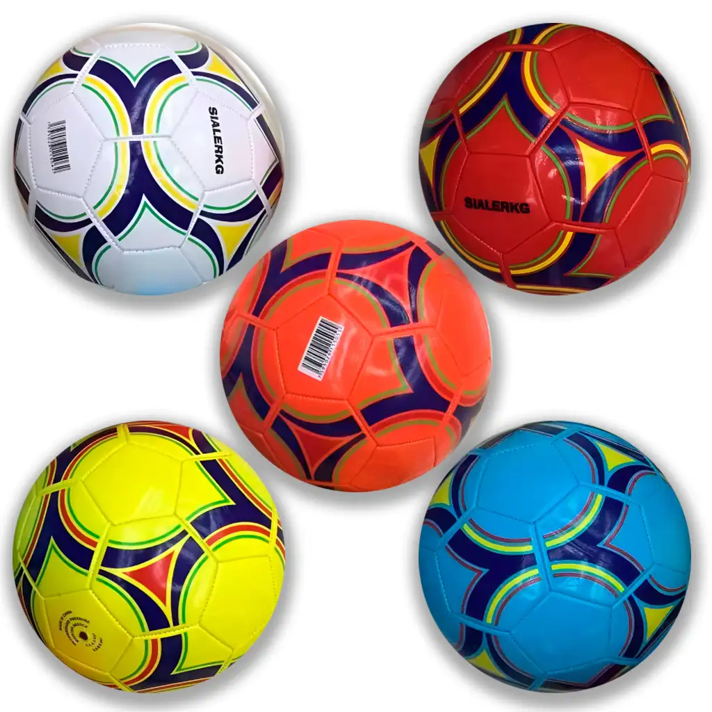 imagen de Balón de fútbol de cuero sintético en varios colores 23cm 1