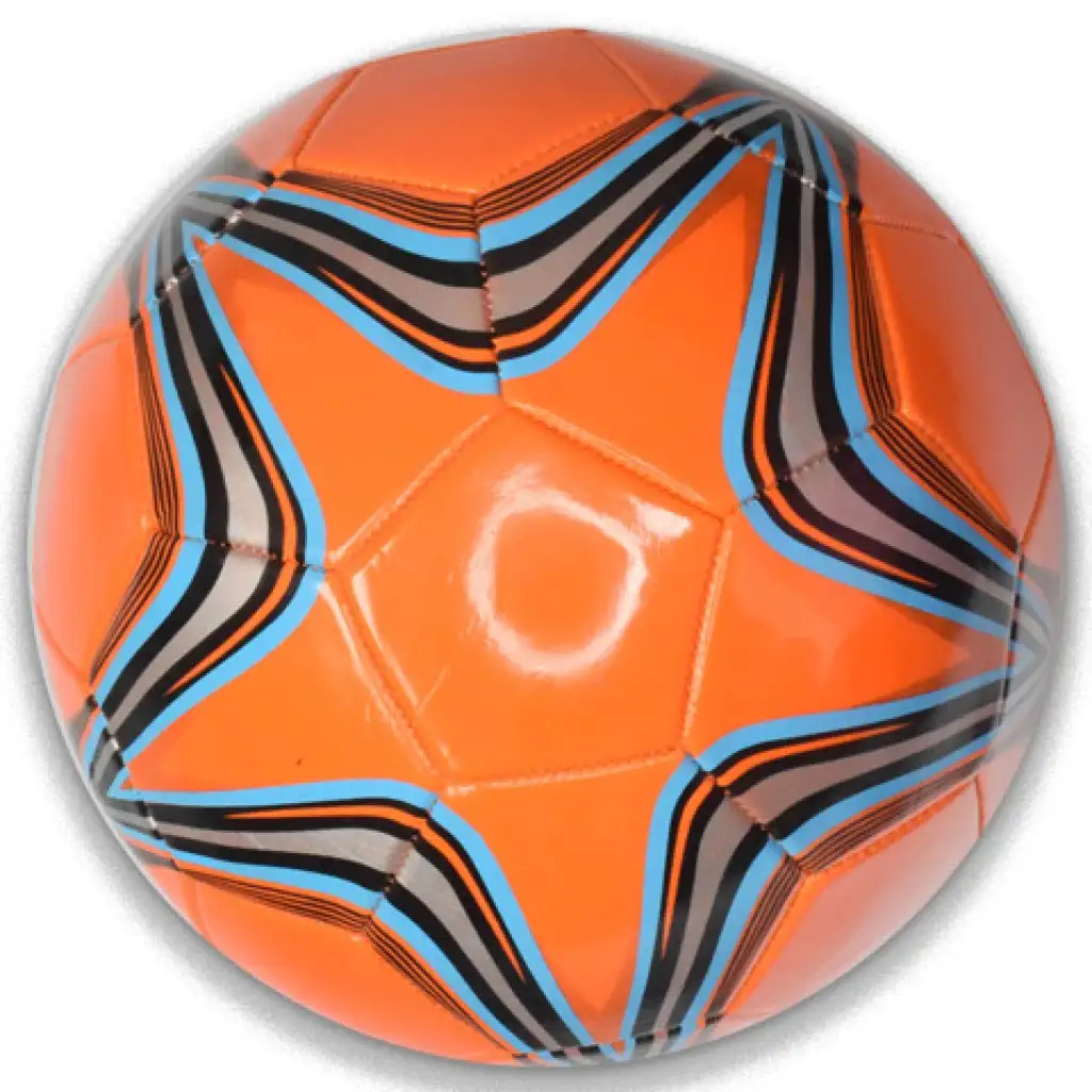 imagen de Balón de fútbol de imitación de cuero con diseño de estrellas en varias versiones de 22 cm 2