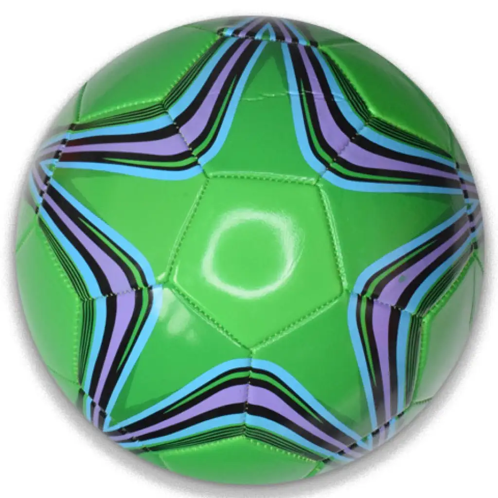 imagen de Balón de fútbol de imitación de cuero con diseño de estrellas en varias versiones de 22 cm 4