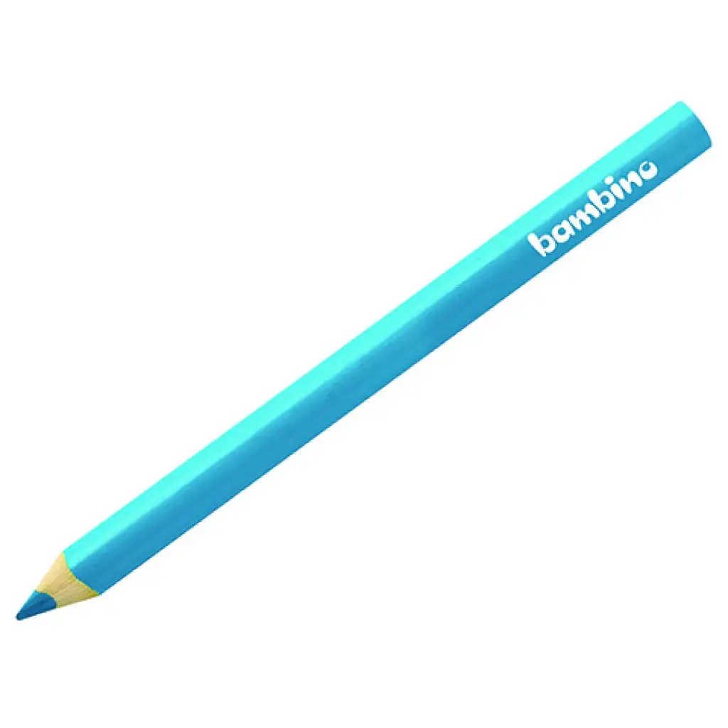 imagen de Bambino: Lápiz de colores grueso en color azul claro 1ud 1