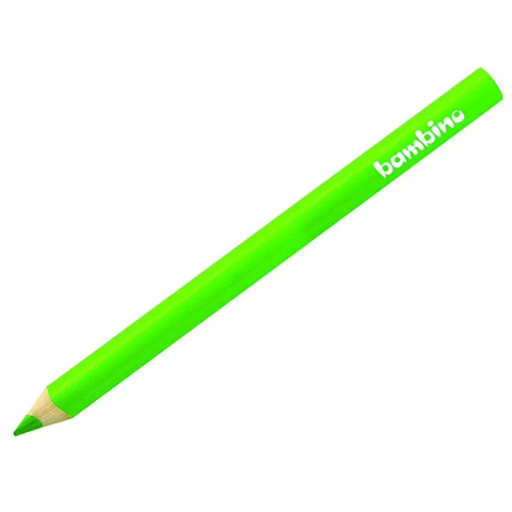 imagen de Bambino: Lápiz de colores grueso en color verde claro 1ud 1