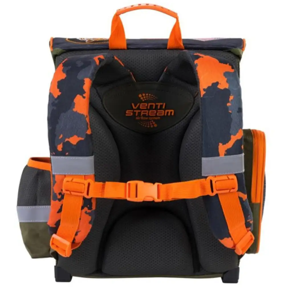 imagen de Bambino: Mochila escolar ergonómica militar, mochila 36x27x14cm 3