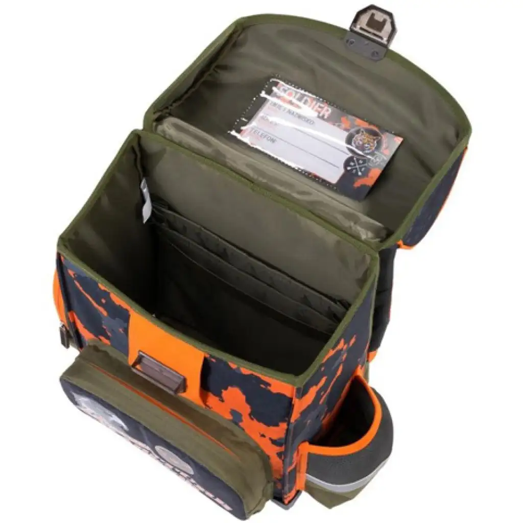imagen de Bambino: Mochila escolar ergonómica militar, mochila 36x27x14cm 5