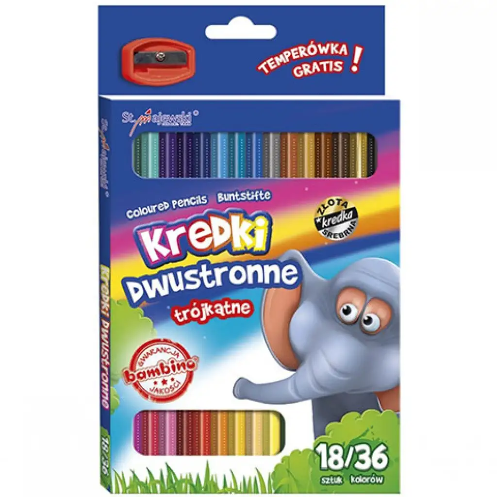 imagen de Bambino: Set de lápices de colores de 18/36 unidades con sacapuntas 2