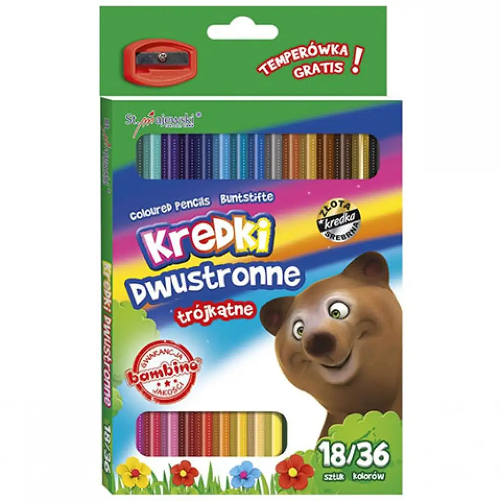 imagen de Bambino: Set de lápices de colores de 18/36 unidades con sacapuntas 1