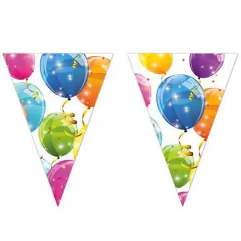 imagen de Banderín triangular de globos brillantes 1