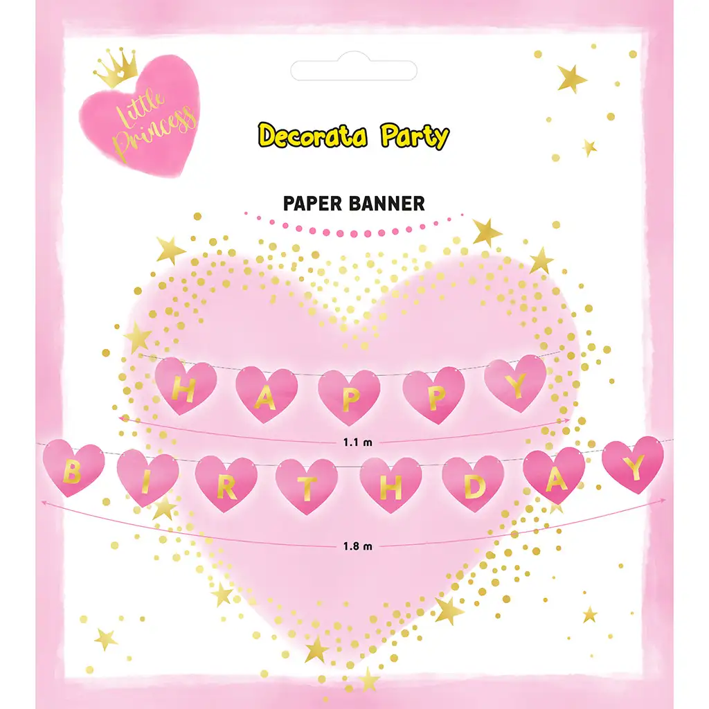 imagen de Banner de fiesta "Feliz Cumpleaños" de Little Princess 1