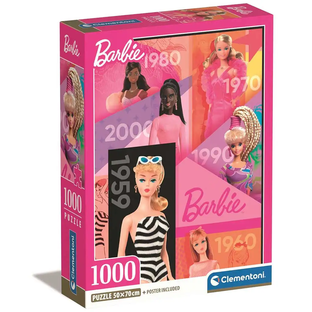 imagen de Barbie 65 años 1000 piezas Puzzle Compacto 50x70cm - Clementoni 1