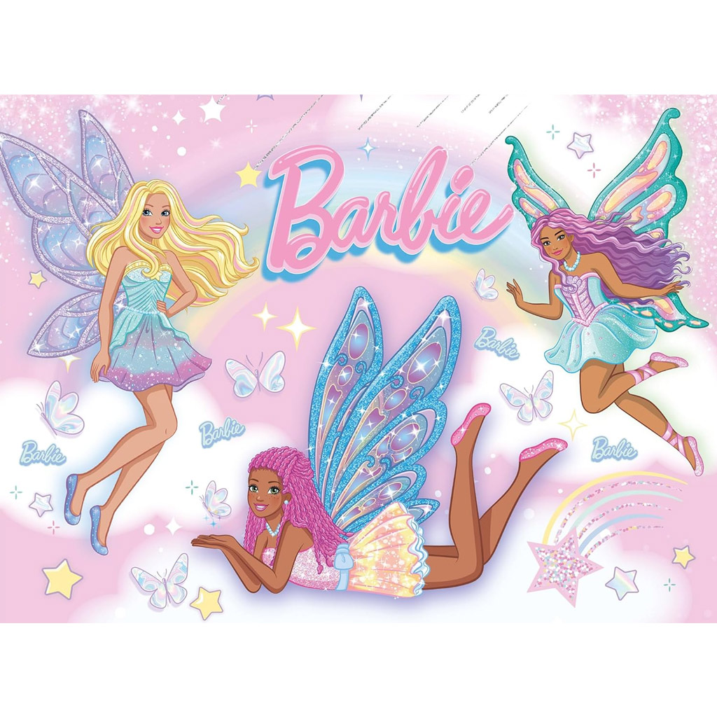 imagen de Barbie amigas de hadas 48 piezas Eco mini puzzle 35x25cm - Lisciani 2