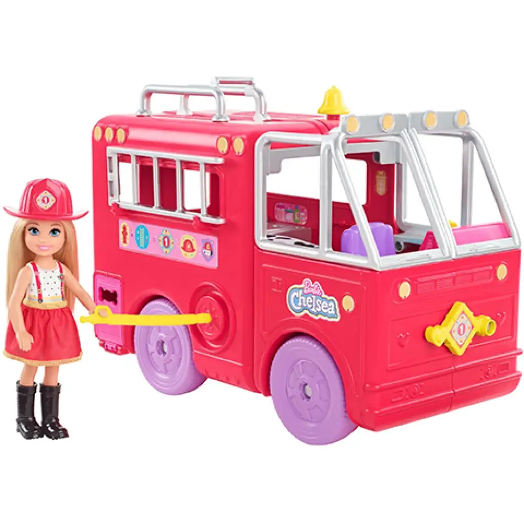 imagen de Barbie: Conjunto de juego de camión de bomberos Chelsea - Mattel 2