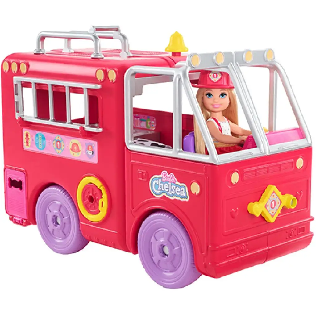 imagen de Barbie: Conjunto de juego de camión de bomberos Chelsea - Mattel 3