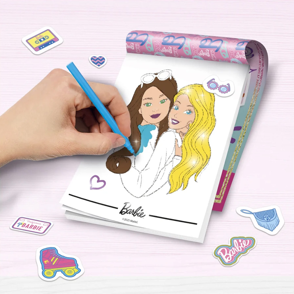 imagen de Barbie Cuaderno de dibujo brillante - Lisciani 2
