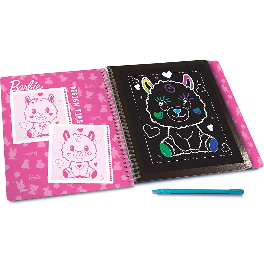 imagen de Barbie Cutie kit de raspado de imágenes de 44 páginas - Lisciani 2