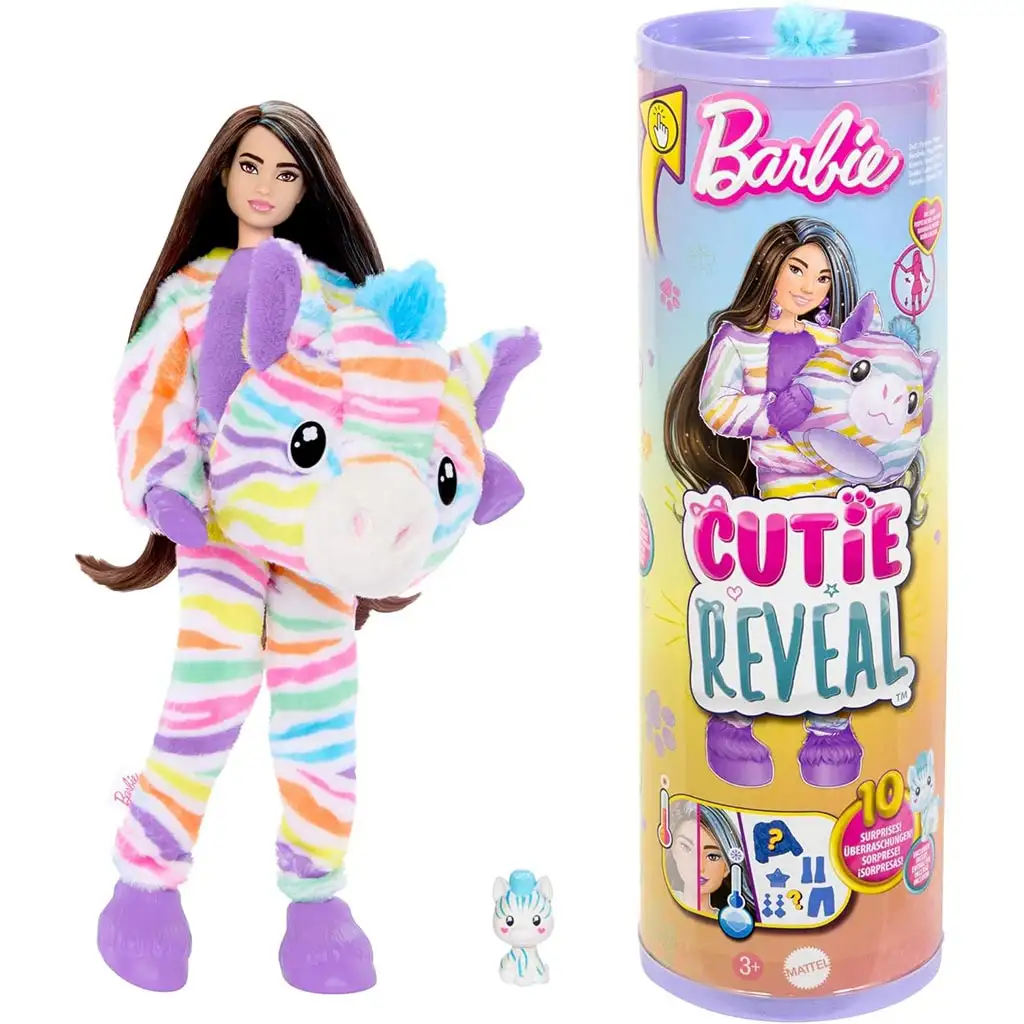 imagen de Barbie: Cutie Reveal Muñeca Sorpresa - Cebra - Mattel 2