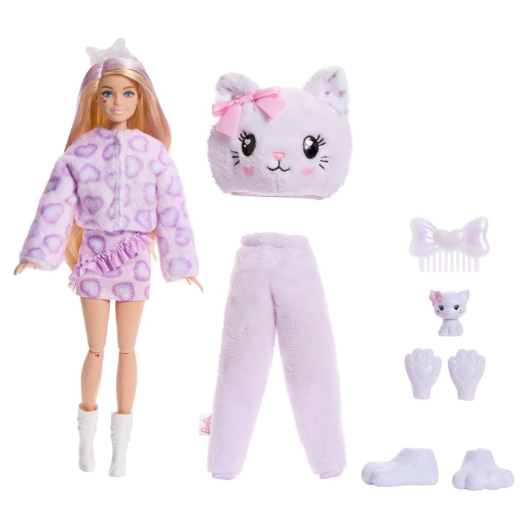 imagen de Barbie: Cutie Reveal muñeca sorpresa - Gato - Mattel 2