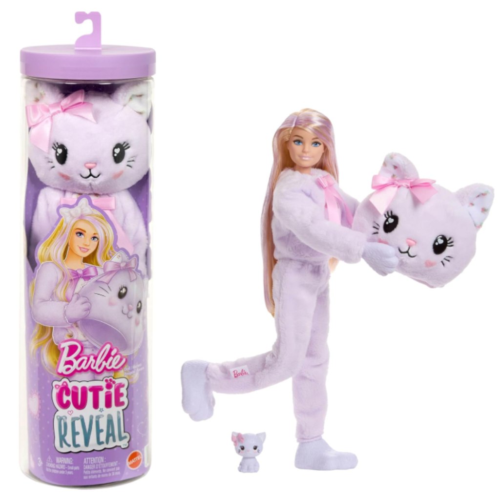 imagen de Barbie: Cutie Reveal muñeca sorpresa - Gato - Mattel 1