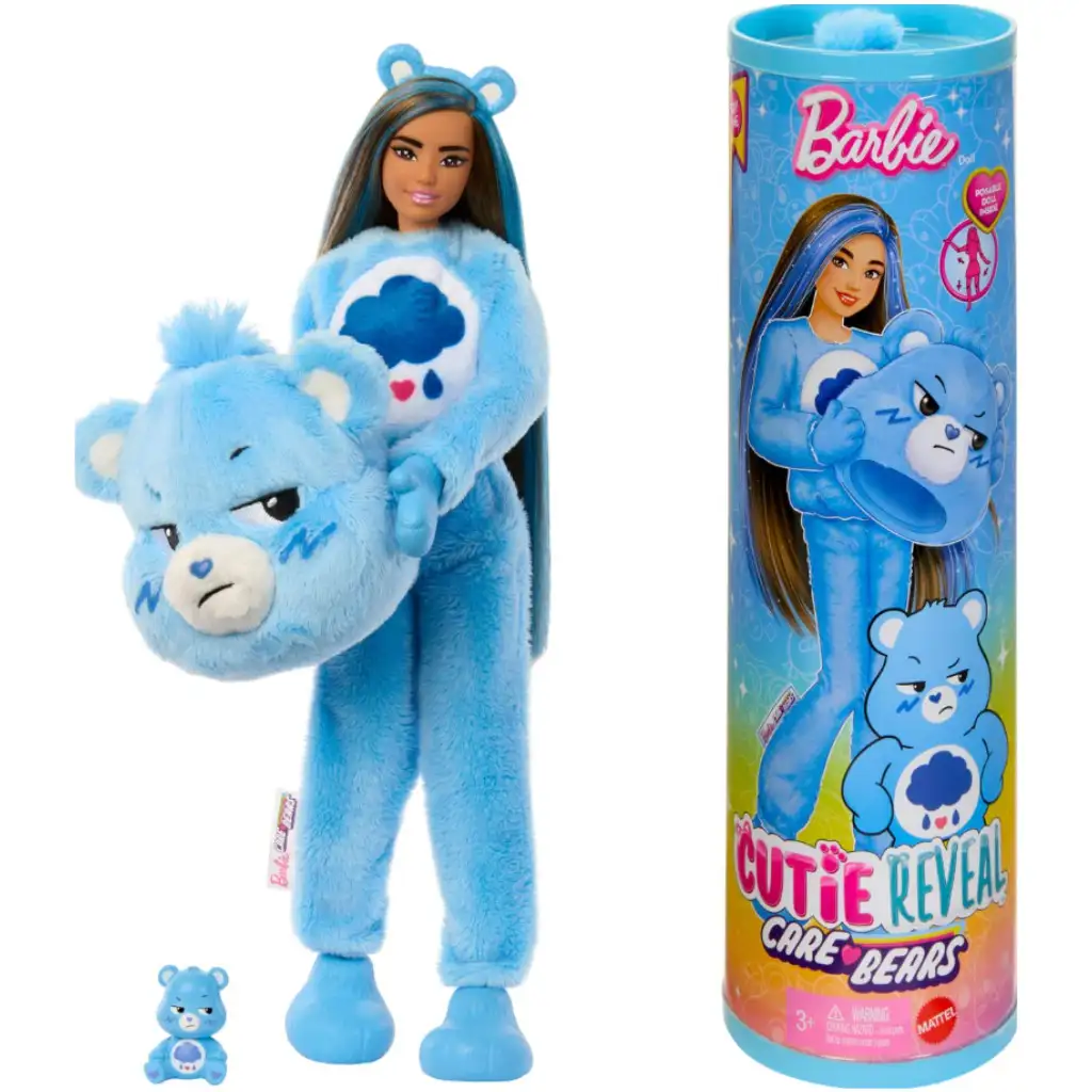 imagen de Barbie: Cutie Reveal muñeca sorpresa Ositos Cuidadosos - Osito Morcika - Mattel 1