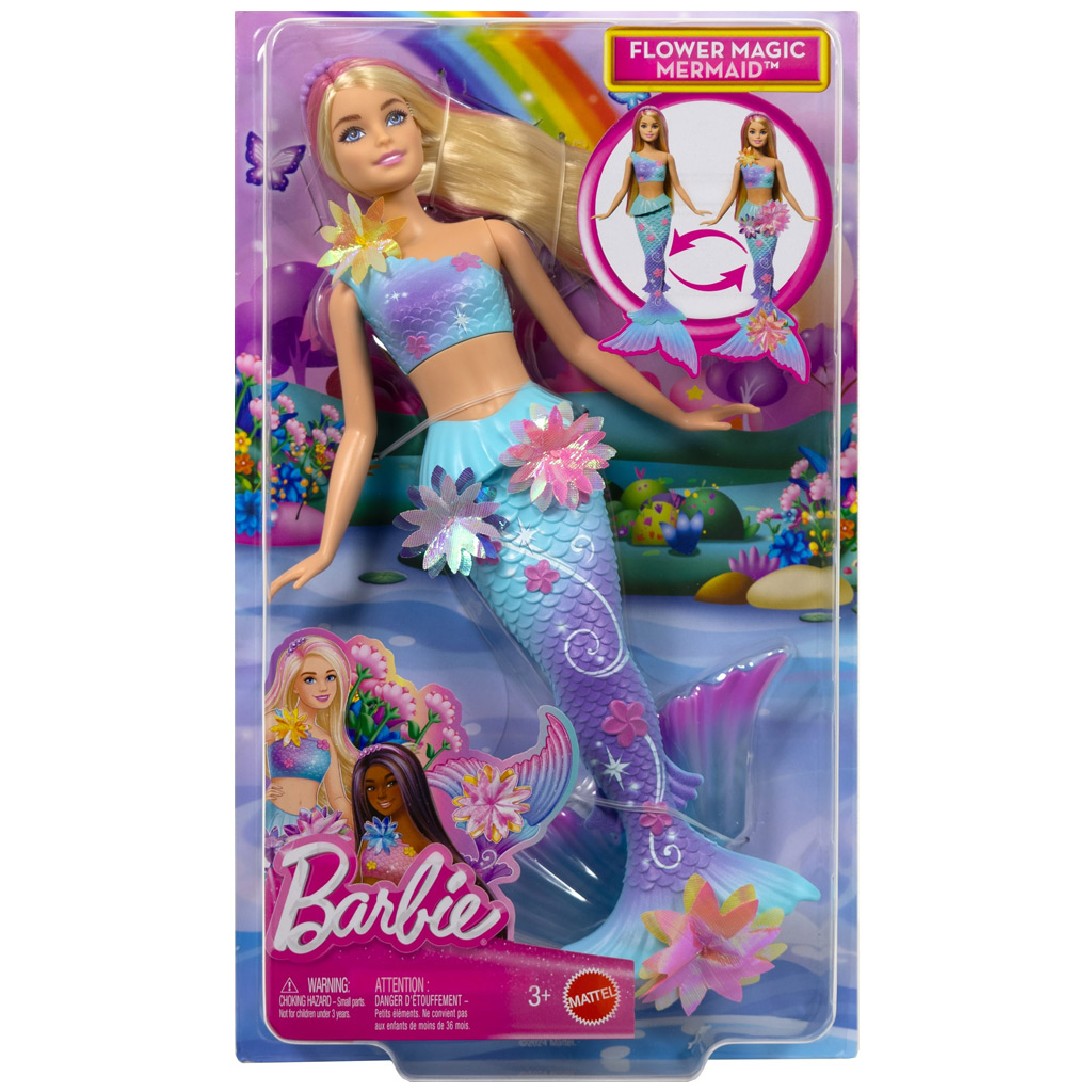 imagen de Barbie Dreamtopia: Magia de flores sirena muñeca - Mattel 1