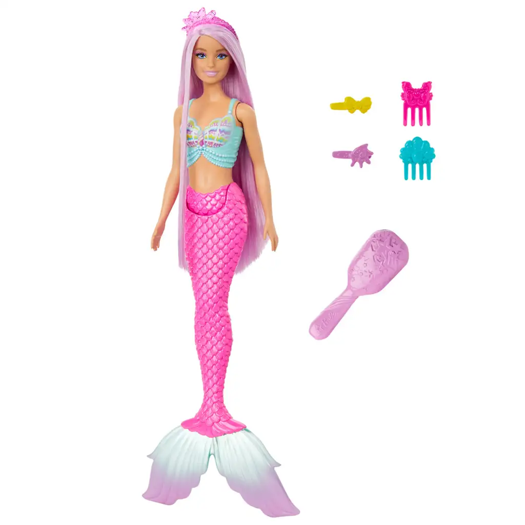 imagen de Barbie Dreamtopia: Muñeca sirena de peinado mágico 2024 - Mattel 2