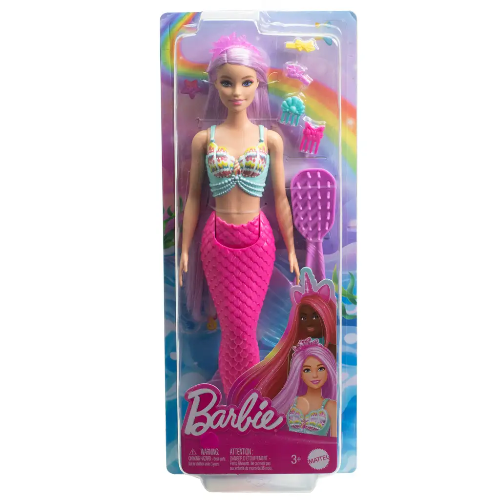 imagen de Barbie Dreamtopia: Muñeca sirena de peinado mágico 2024 - Mattel 6